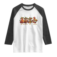 Funny Cinco De Mayo Chicken Squad Raglan Shirt Mexican Party Celebration Gift