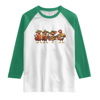 Funny Cinco De Mayo Chicken Squad Raglan Shirt Mexican Party Celebration Gift