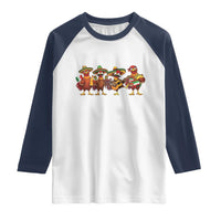 Funny Cinco De Mayo Chicken Squad Raglan Shirt Mexican Party Celebration Gift