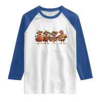 Funny Cinco De Mayo Chicken Squad Raglan Shirt Mexican Party Celebration Gift