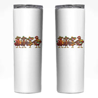 Funny Cinco De Mayo Chicken Squad Skinny Tumbler Mexican Party Celebration Gift