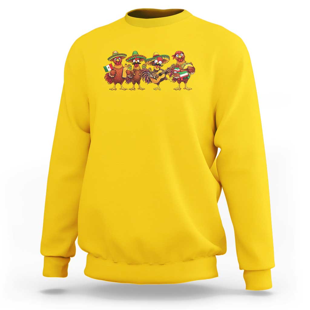 Funny Cinco De Mayo Chicken Squad Sweatshirt Mexican Party Celebration Gift