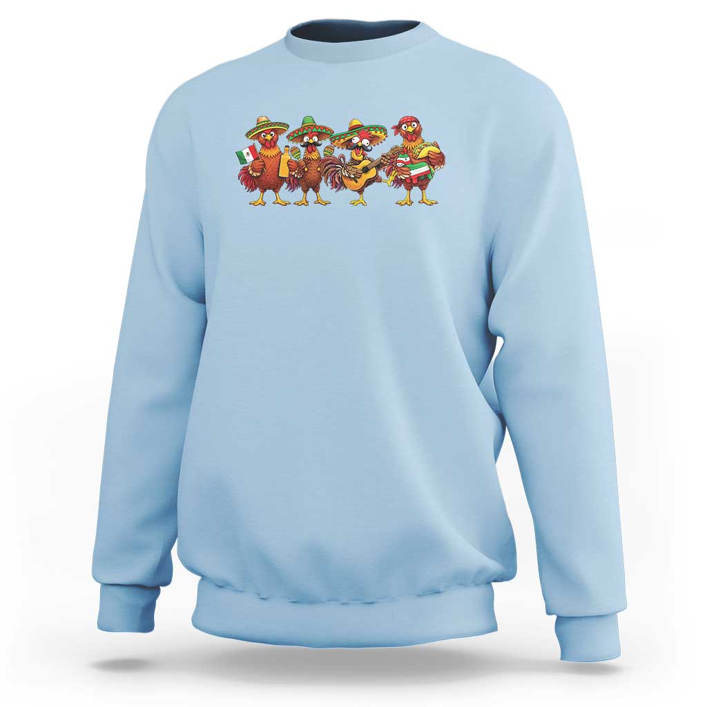 Funny Cinco De Mayo Chicken Squad Sweatshirt Mexican Party Celebration Gift