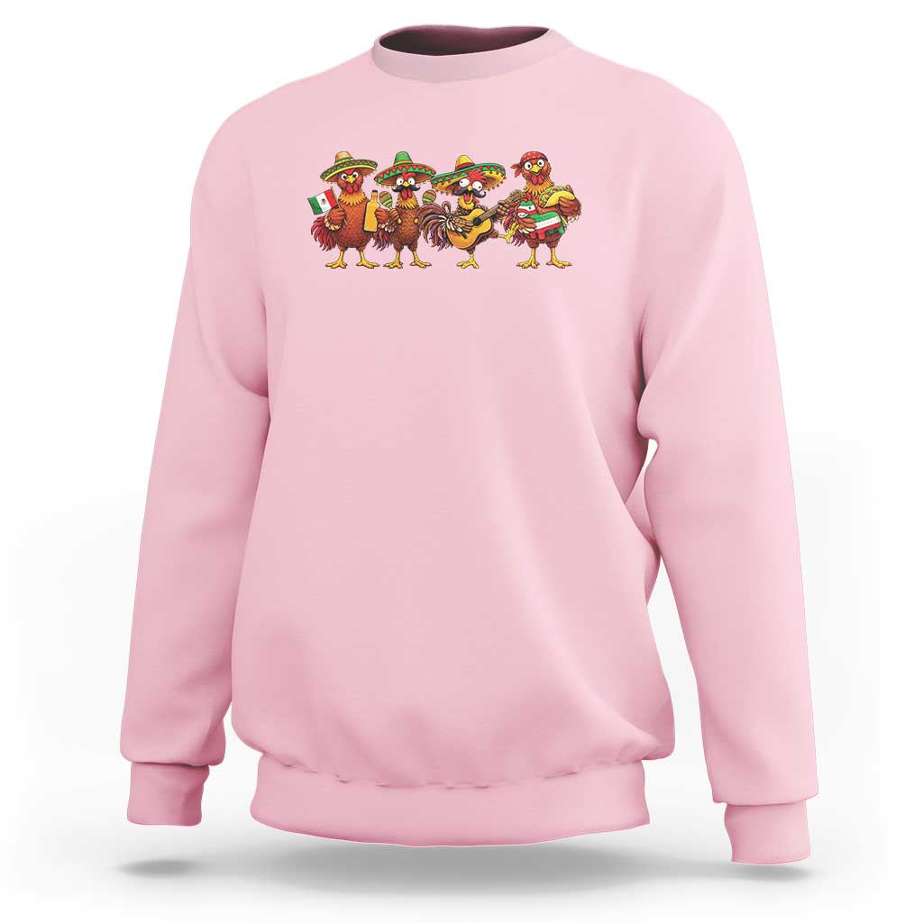 Funny Cinco De Mayo Chicken Squad Sweatshirt Mexican Party Celebration Gift