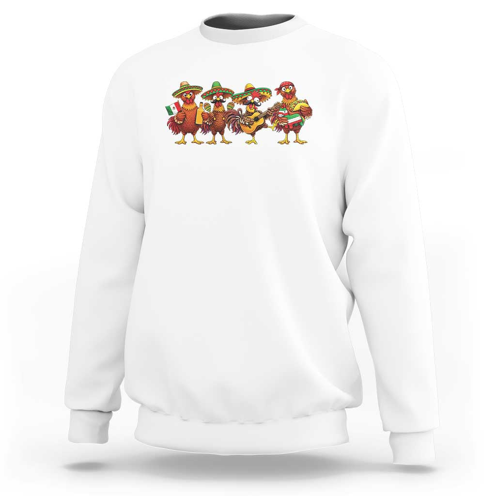 Funny Cinco De Mayo Chicken Squad Sweatshirt Mexican Party Celebration Gift