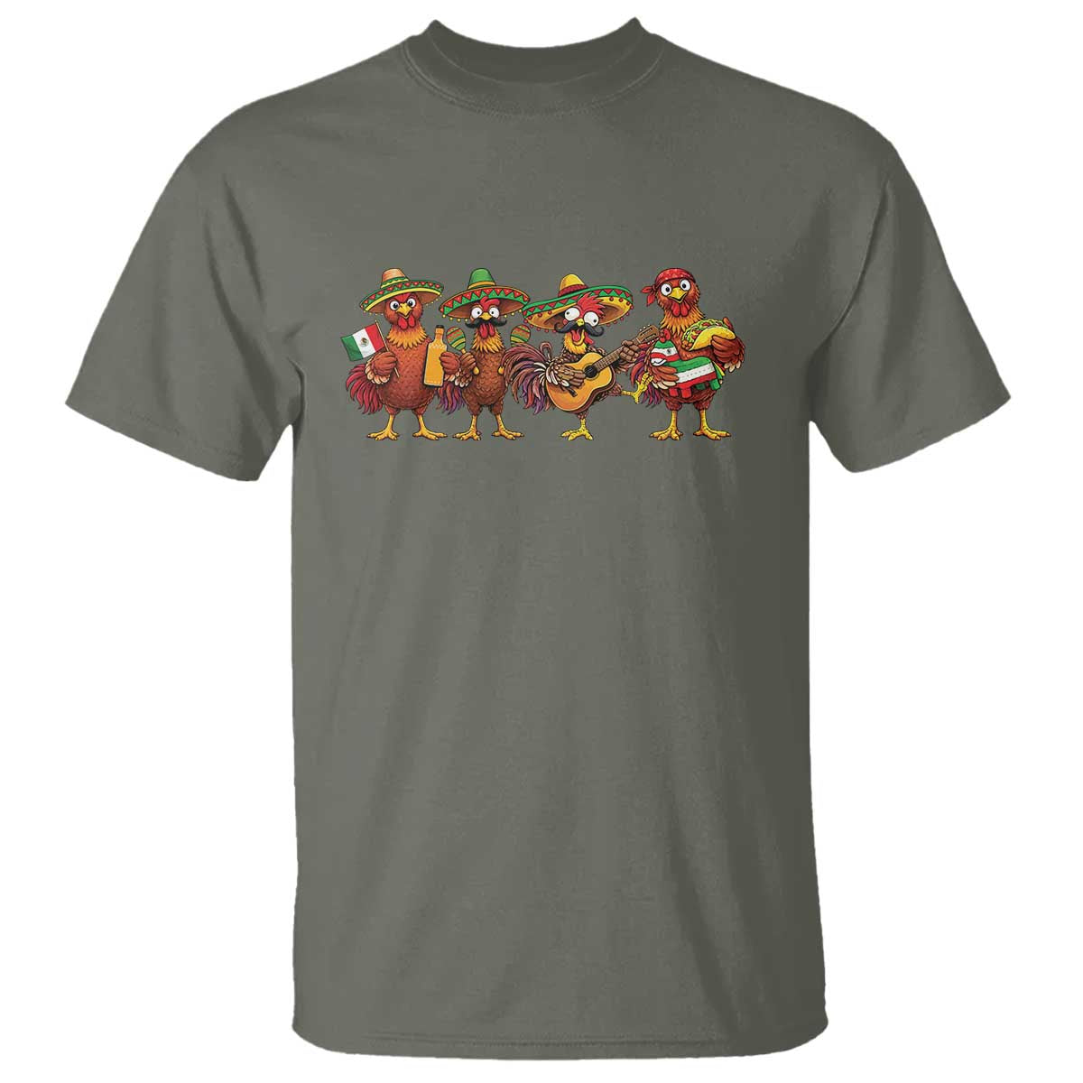 Funny Cinco De Mayo Chicken Squad T Shirt Mexican Party Celebration Gift