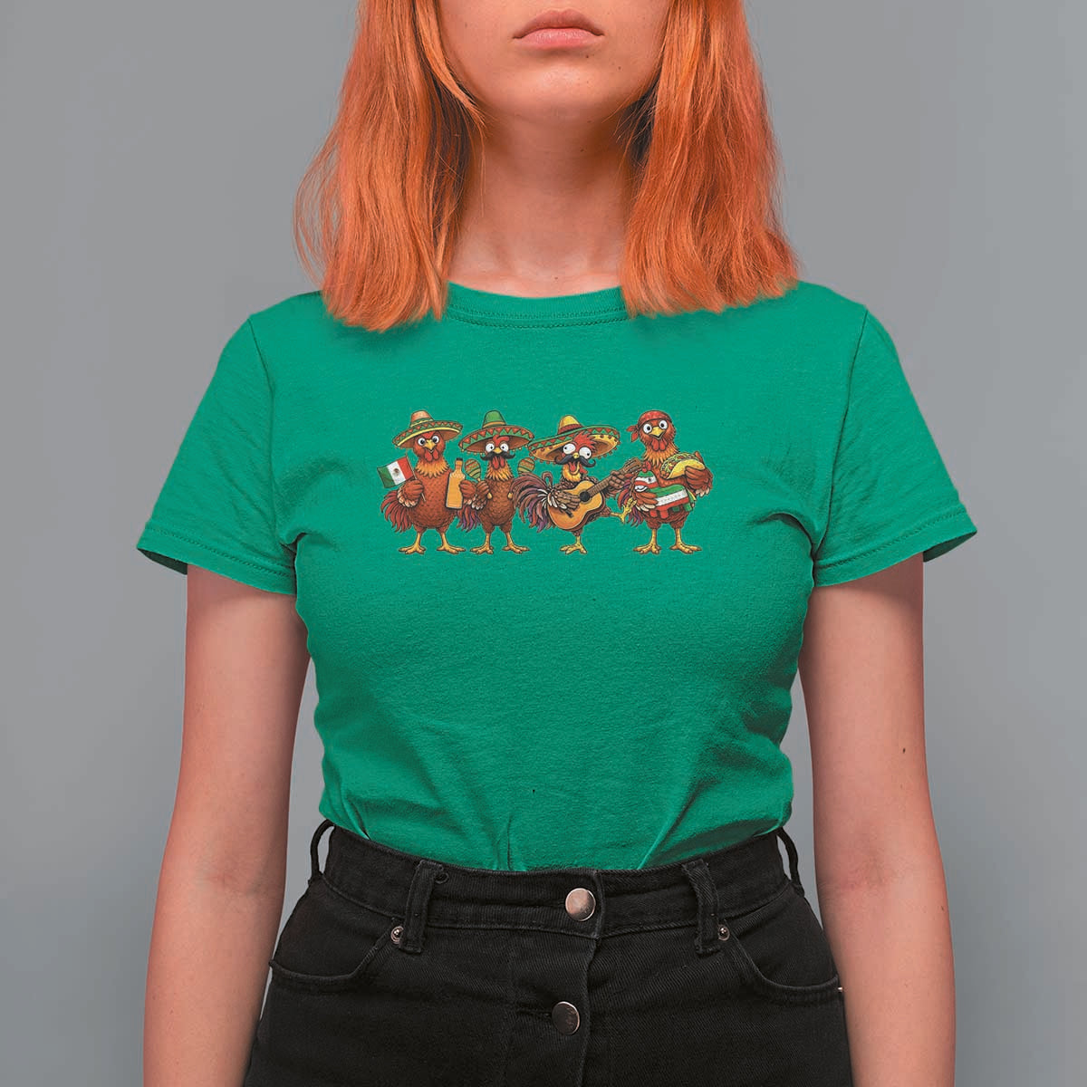 Funny Cinco De Mayo Chicken Squad T Shirt For Women Mexican Party Celebration Gift