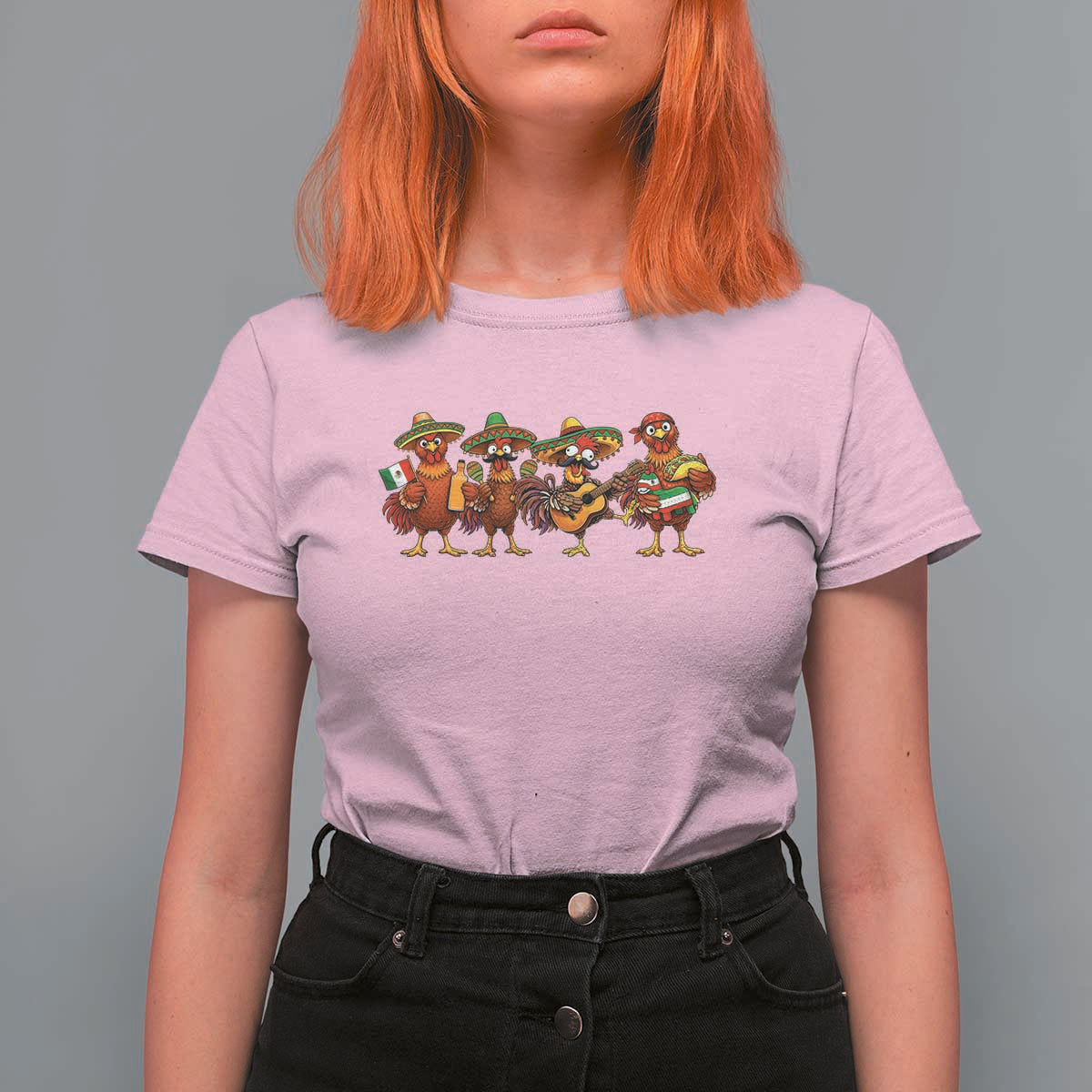 Funny Cinco De Mayo Chicken Squad T Shirt For Women Mexican Party Celebration Gift