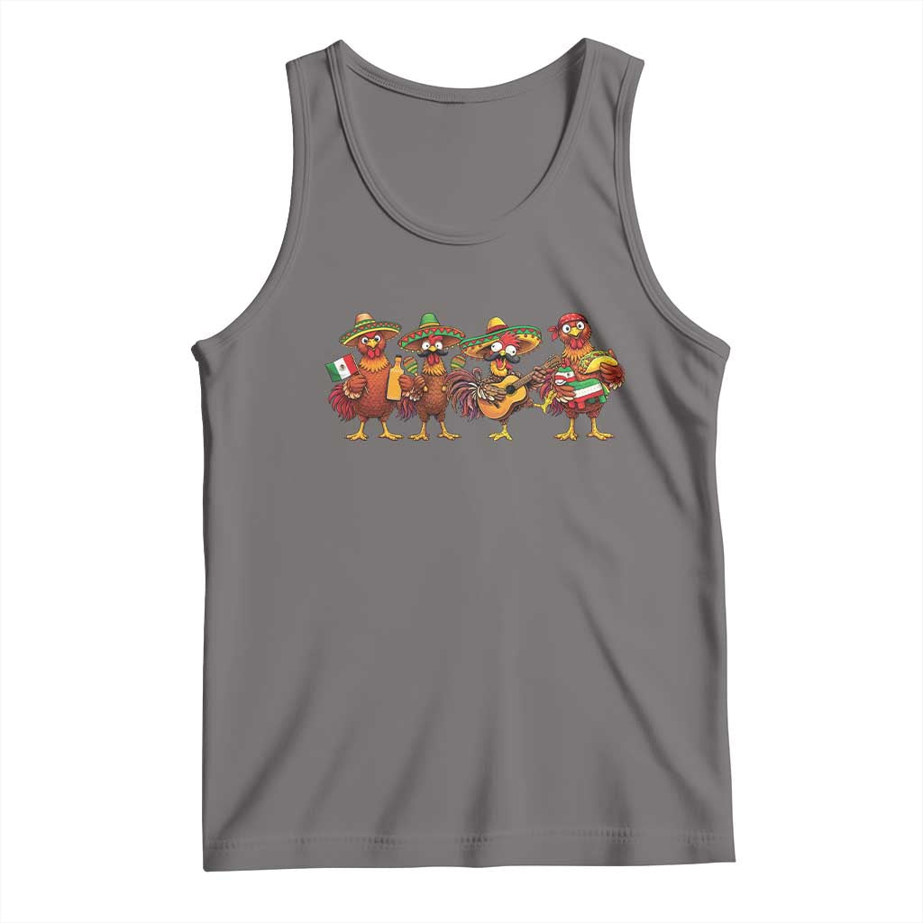 Funny Cinco De Mayo Chicken Squad Tank Top Mexican Party Celebration Gift