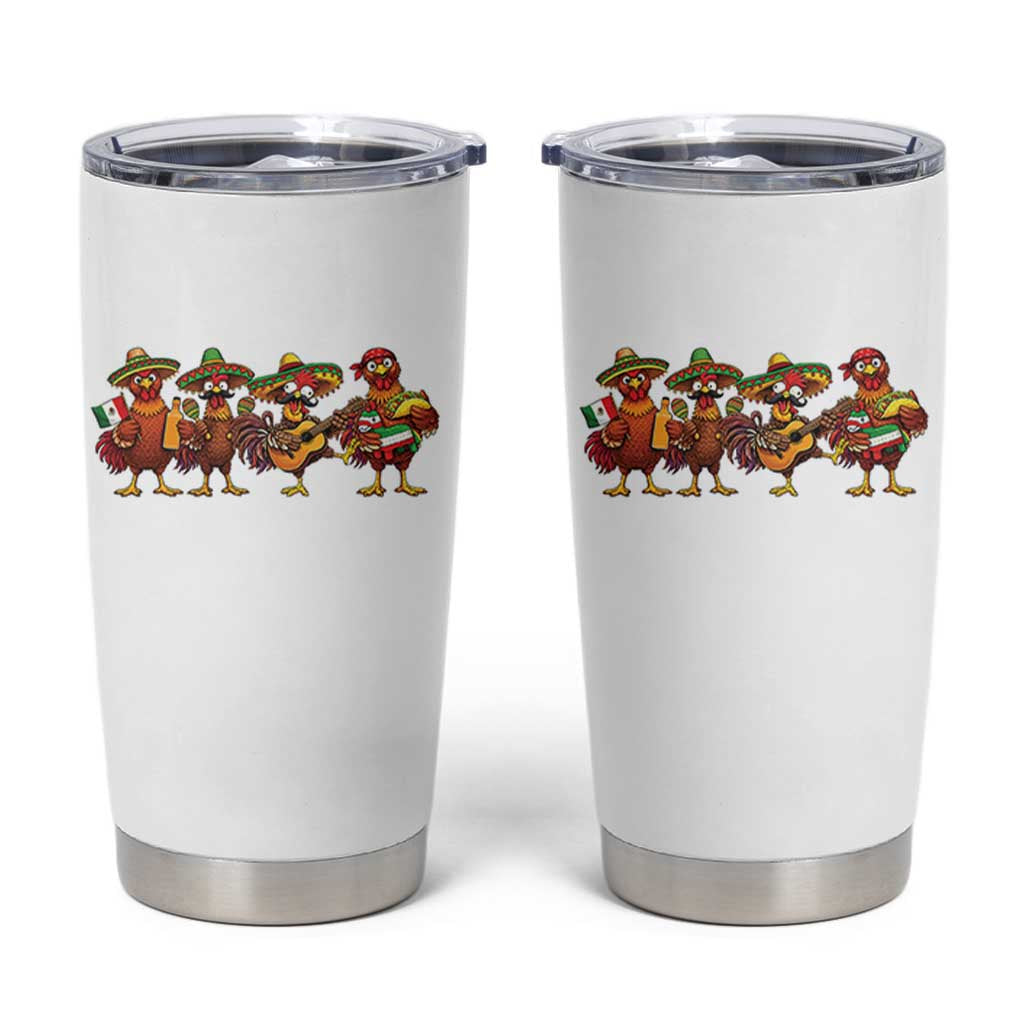 Funny Cinco De Mayo Chicken Squad Tumbler Cup Mexican Party Celebration Gift