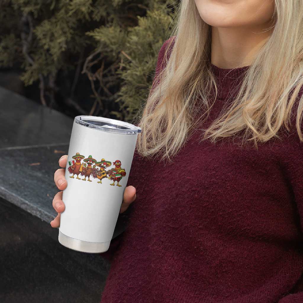 Funny Cinco De Mayo Chicken Squad Tumbler Cup Mexican Party Celebration Gift