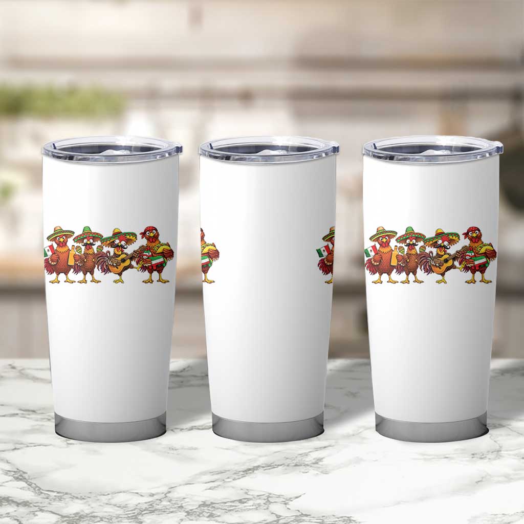 Funny Cinco De Mayo Chicken Squad Tumbler Cup Mexican Party Celebration Gift