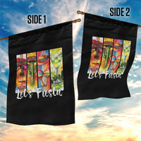 Lets Fiesta Garden Flag Funny Cinco De Mayo Party Celebration