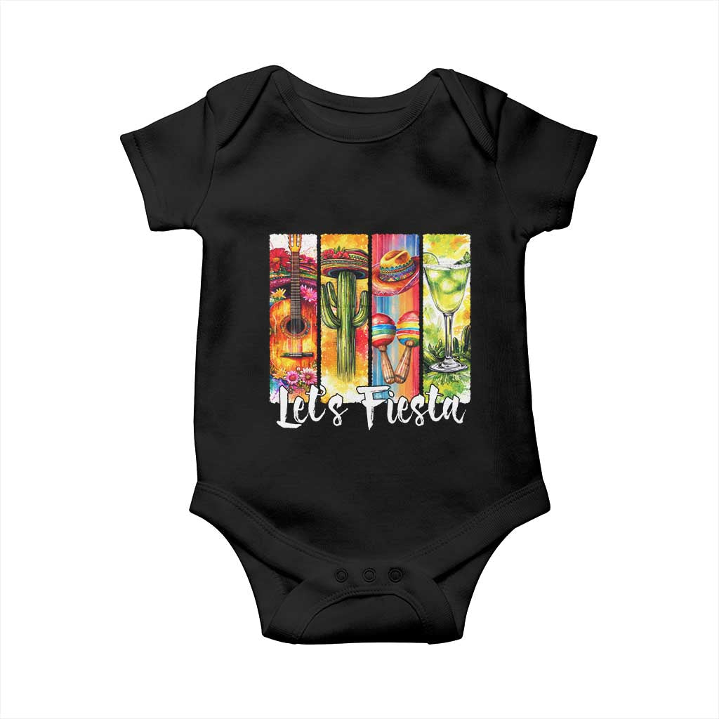Lets Fiesta Baby Onesie Funny Cinco De Mayo Party Celebration