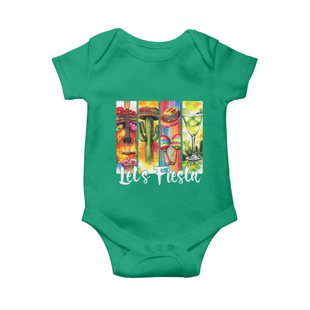 Lets Fiesta Baby Onesie Funny Cinco De Mayo Party Celebration