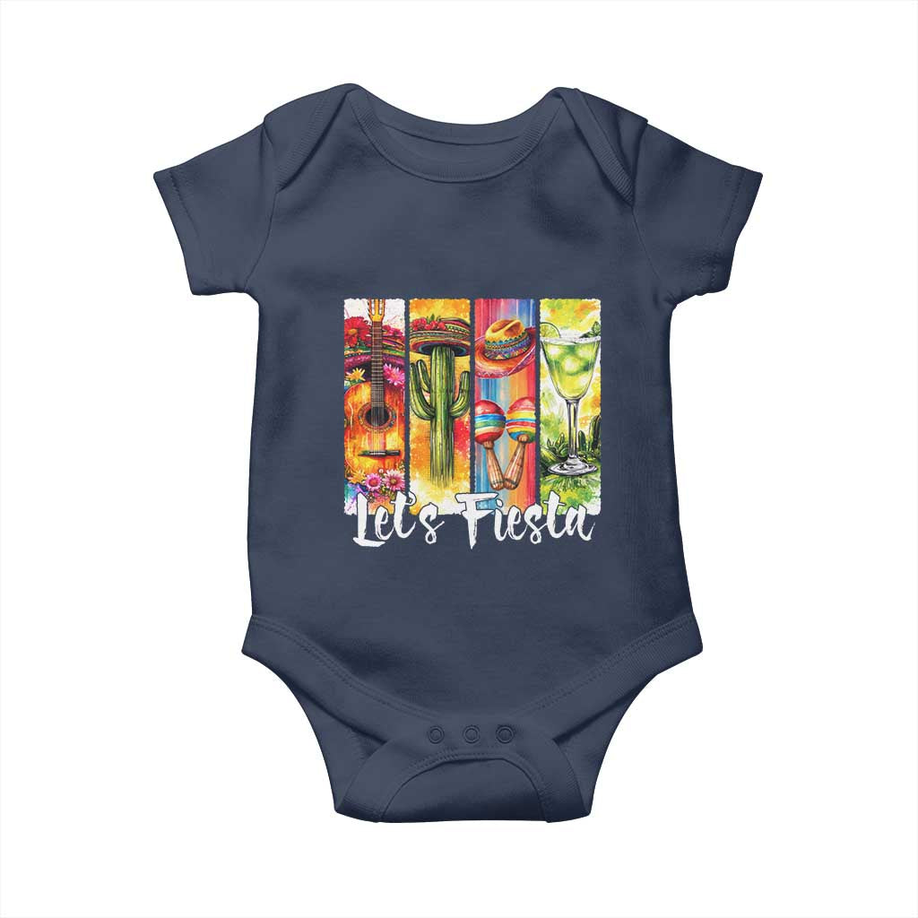 Lets Fiesta Baby Onesie Funny Cinco De Mayo Party Celebration