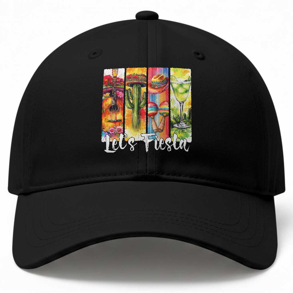 Lets Fiesta Baseball Cap Funny Cinco De Mayo Party Celebration