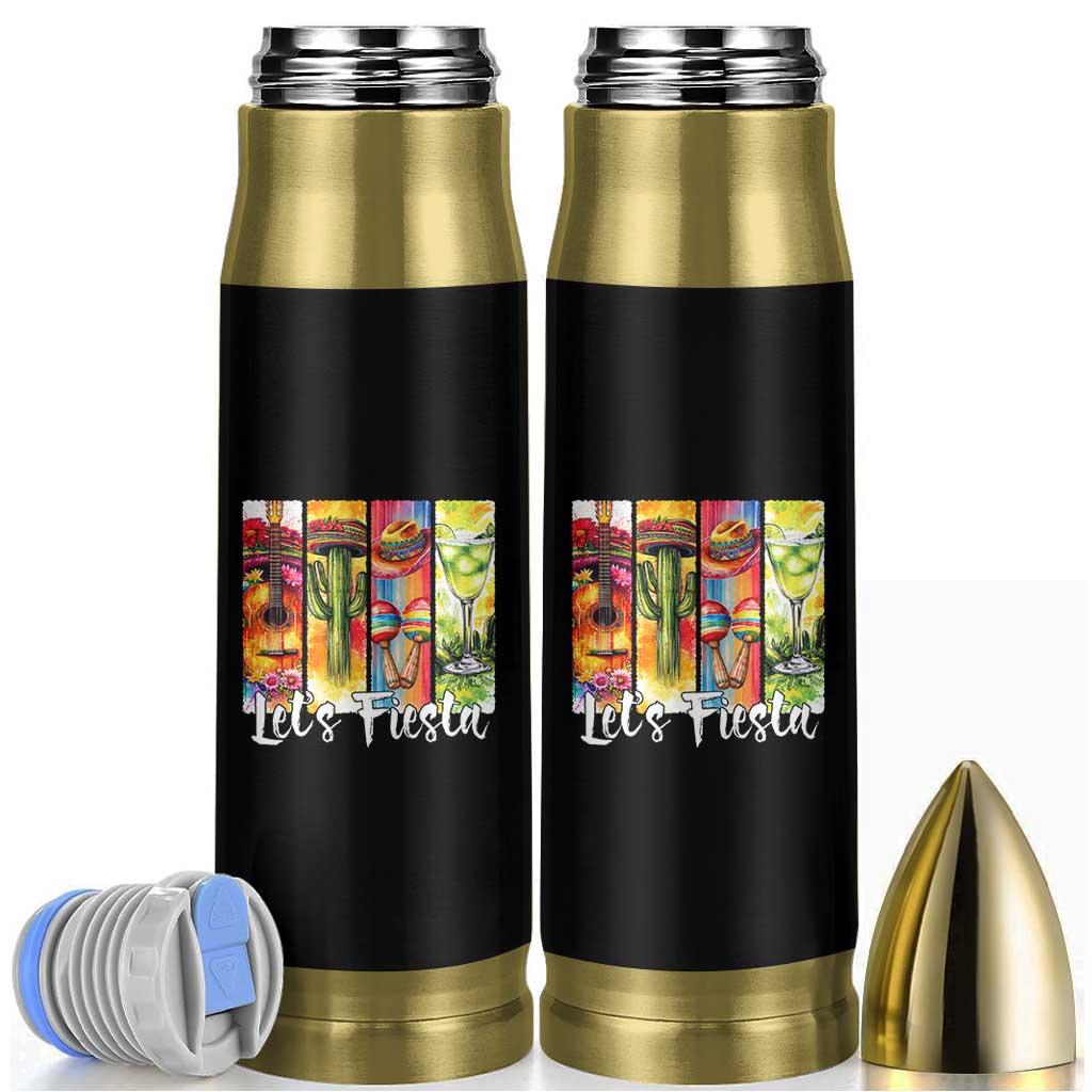 Lets Fiesta Bullet Tumbler Funny Cinco De Mayo Party Celebration