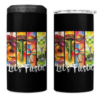 Lets Fiesta 4 in 1 Can Cooler Tumbler Funny Cinco De Mayo Party Celebration