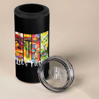 Lets Fiesta 4 in 1 Can Cooler Tumbler Funny Cinco De Mayo Party Celebration