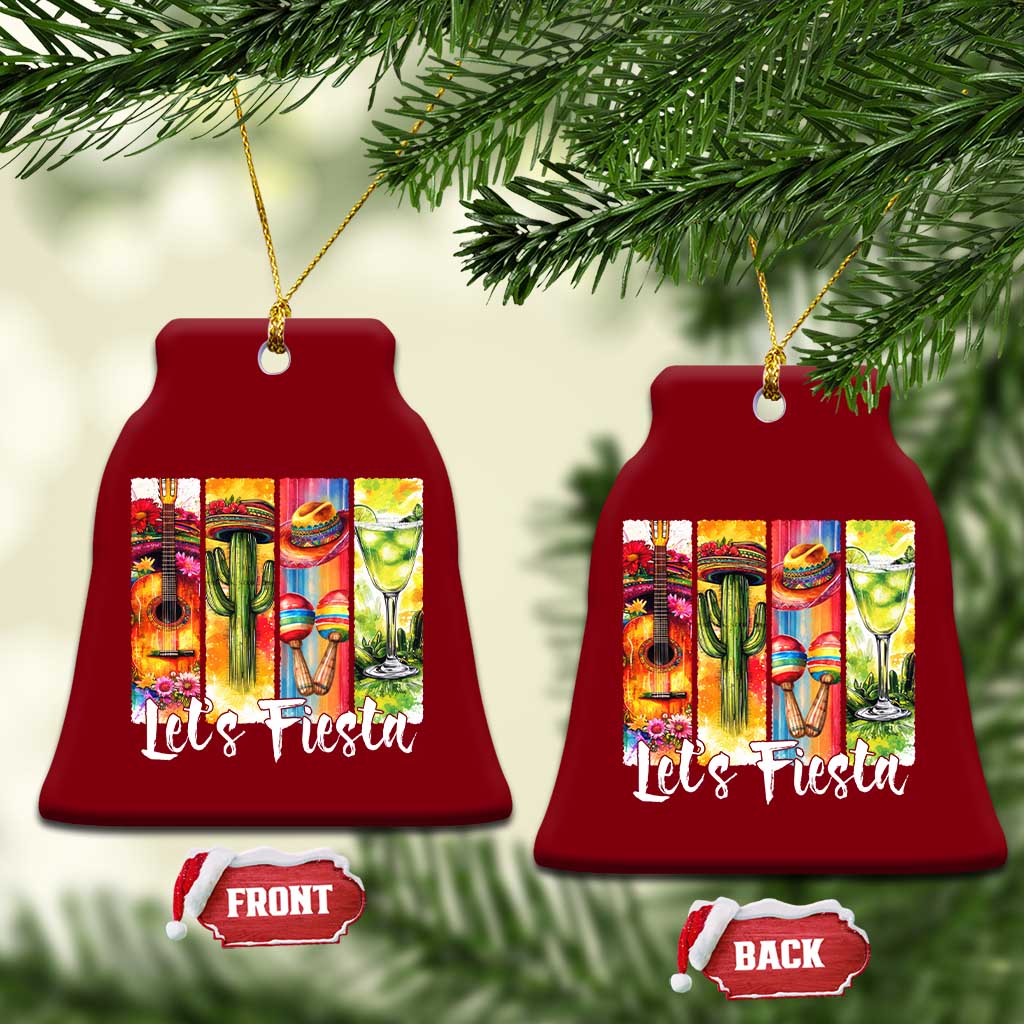 Lets Fiesta Ceramic Ornament Funny Cinco De Mayo Party Celebration