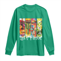 Lets Fiesta Long Sleeve Shirt Funny Cinco De Mayo Party Celebration