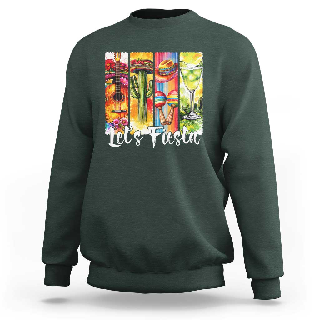 Lets Fiesta Sweatshirt Funny Cinco De Mayo Party Celebration