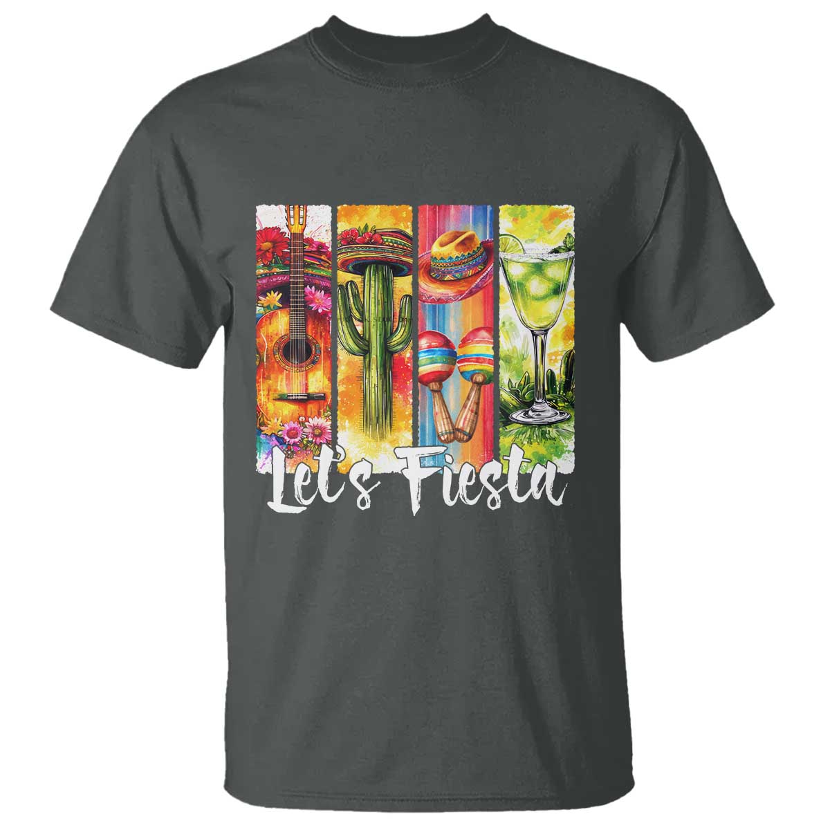 Lets Fiesta T Shirt Funny Cinco De Mayo Party Celebration