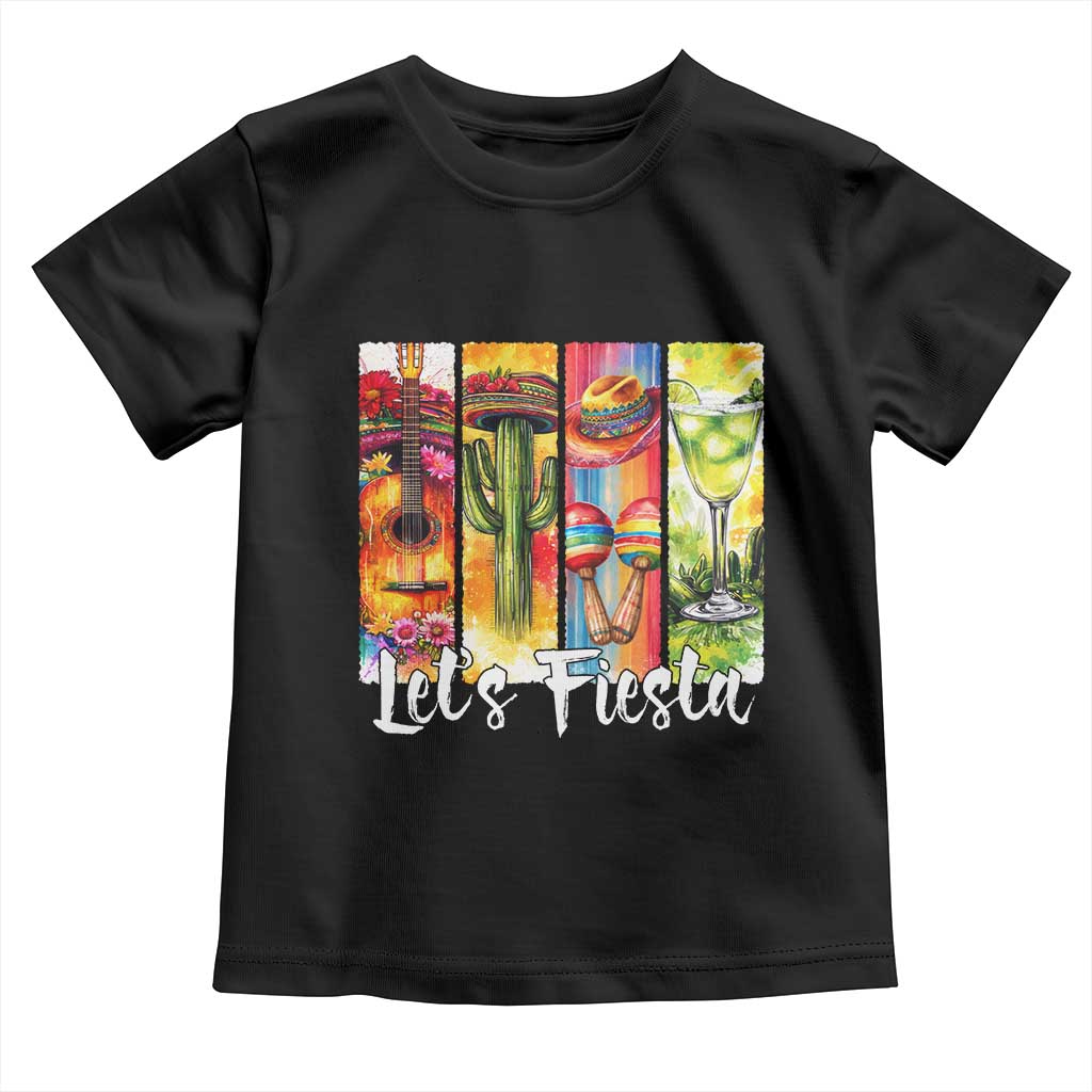 Lets Fiesta Toddler T Shirt Funny Cinco De Mayo Party Celebration