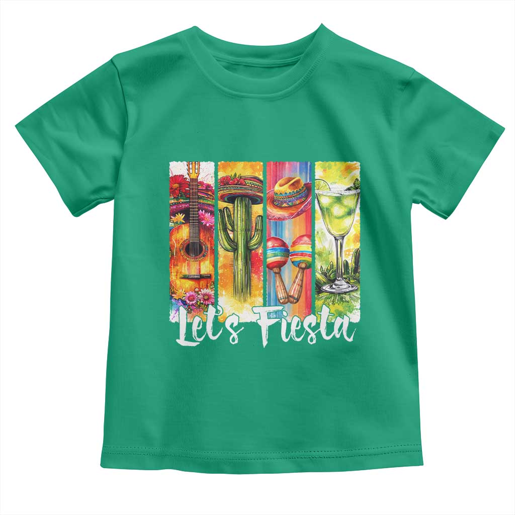 Lets Fiesta Toddler T Shirt Funny Cinco De Mayo Party Celebration