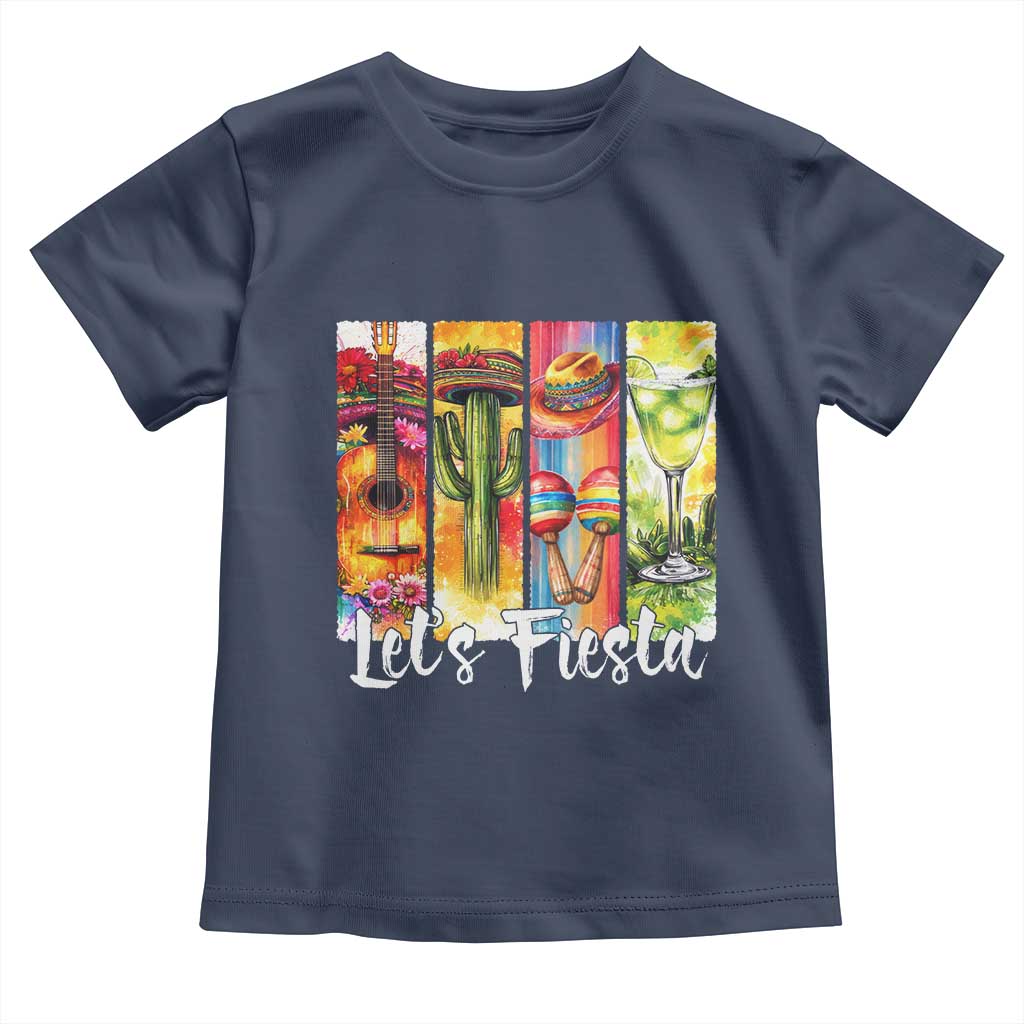 Lets Fiesta Toddler T Shirt Funny Cinco De Mayo Party Celebration