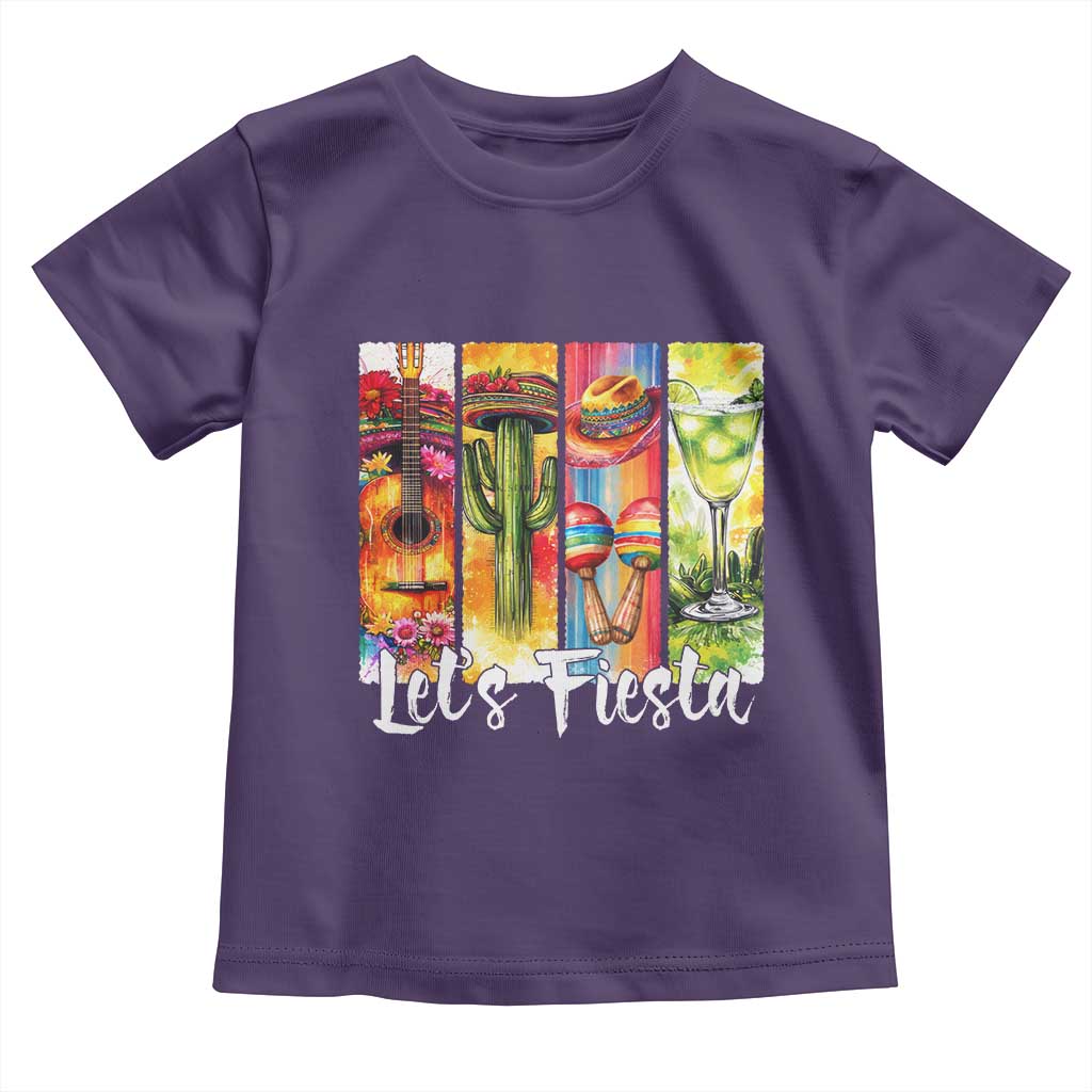 Lets Fiesta Toddler T Shirt Funny Cinco De Mayo Party Celebration