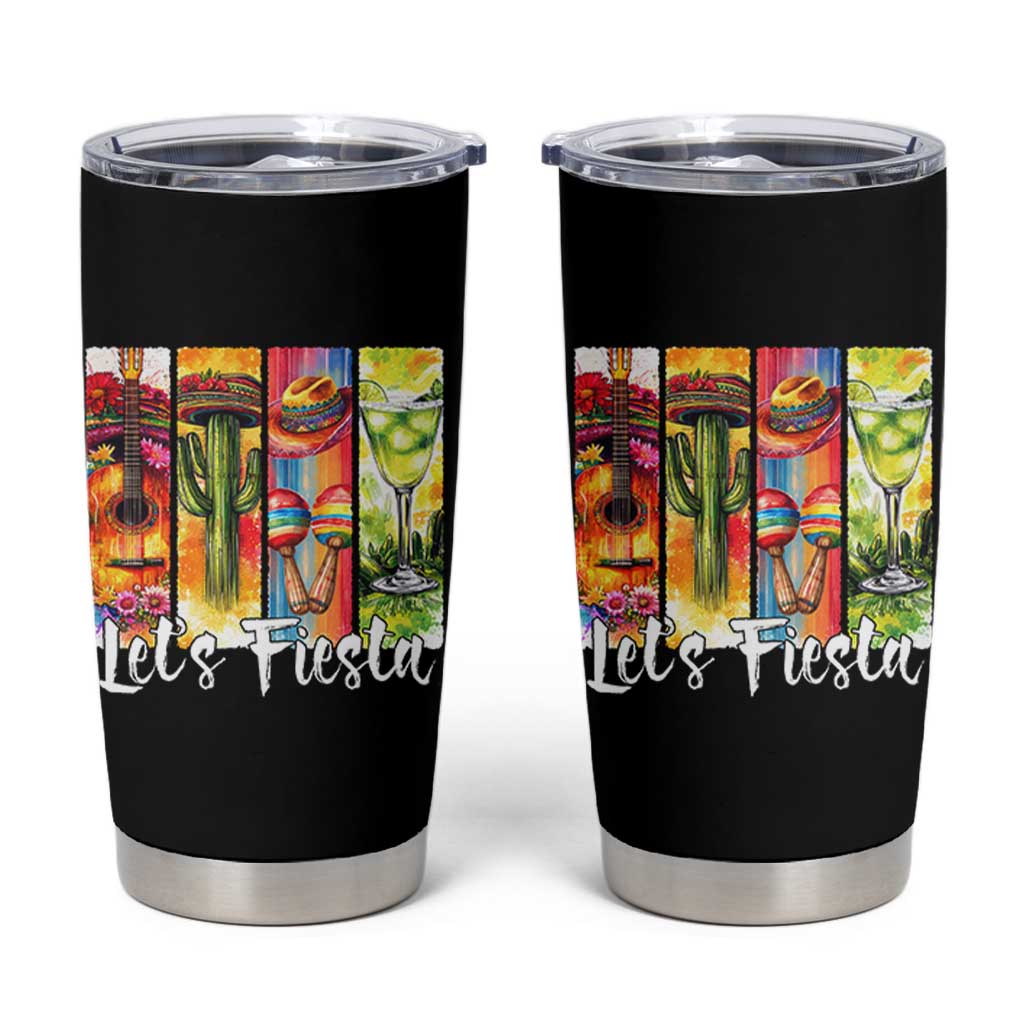 Lets Fiesta Tumbler Cup Funny Cinco De Mayo Party Celebration