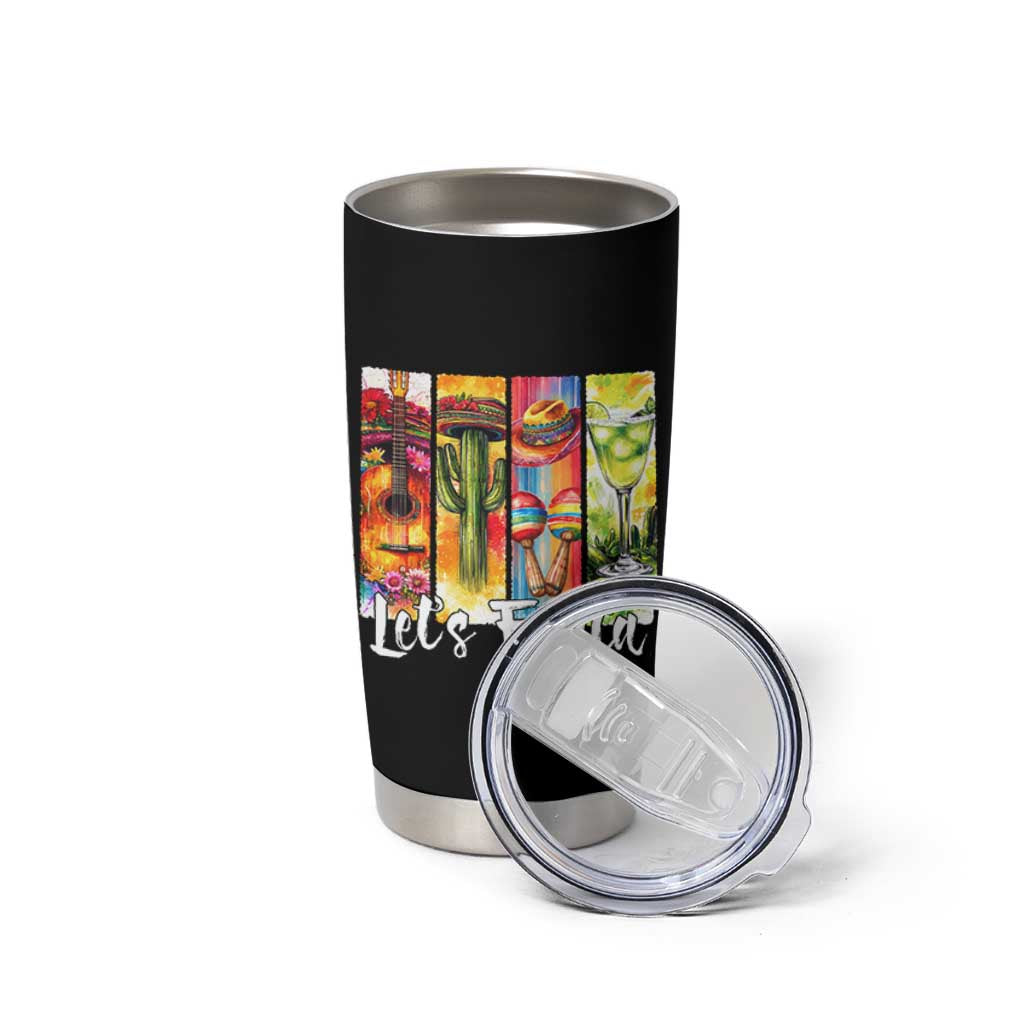 Lets Fiesta Tumbler Cup Funny Cinco De Mayo Party Celebration