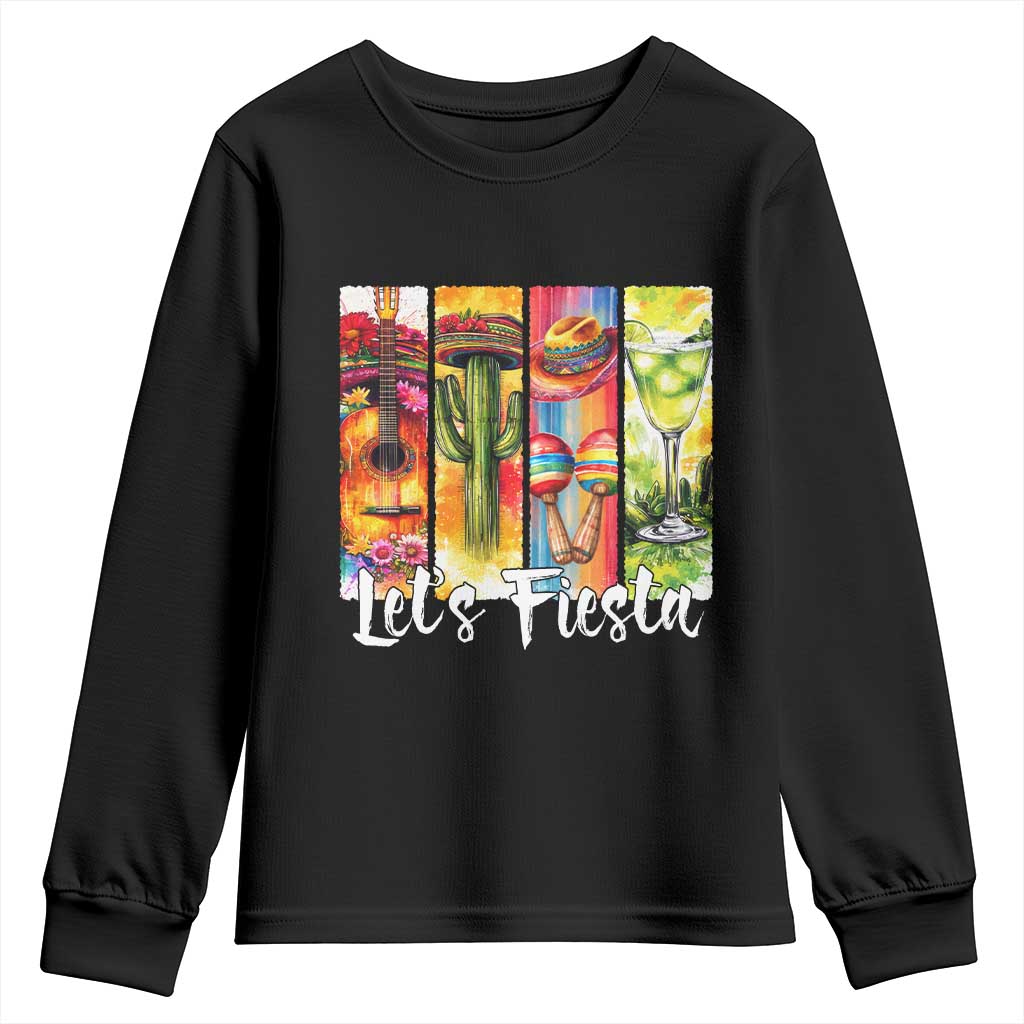 Lets Fiesta Youth Sweatshirt Funny Cinco De Mayo Party Celebration