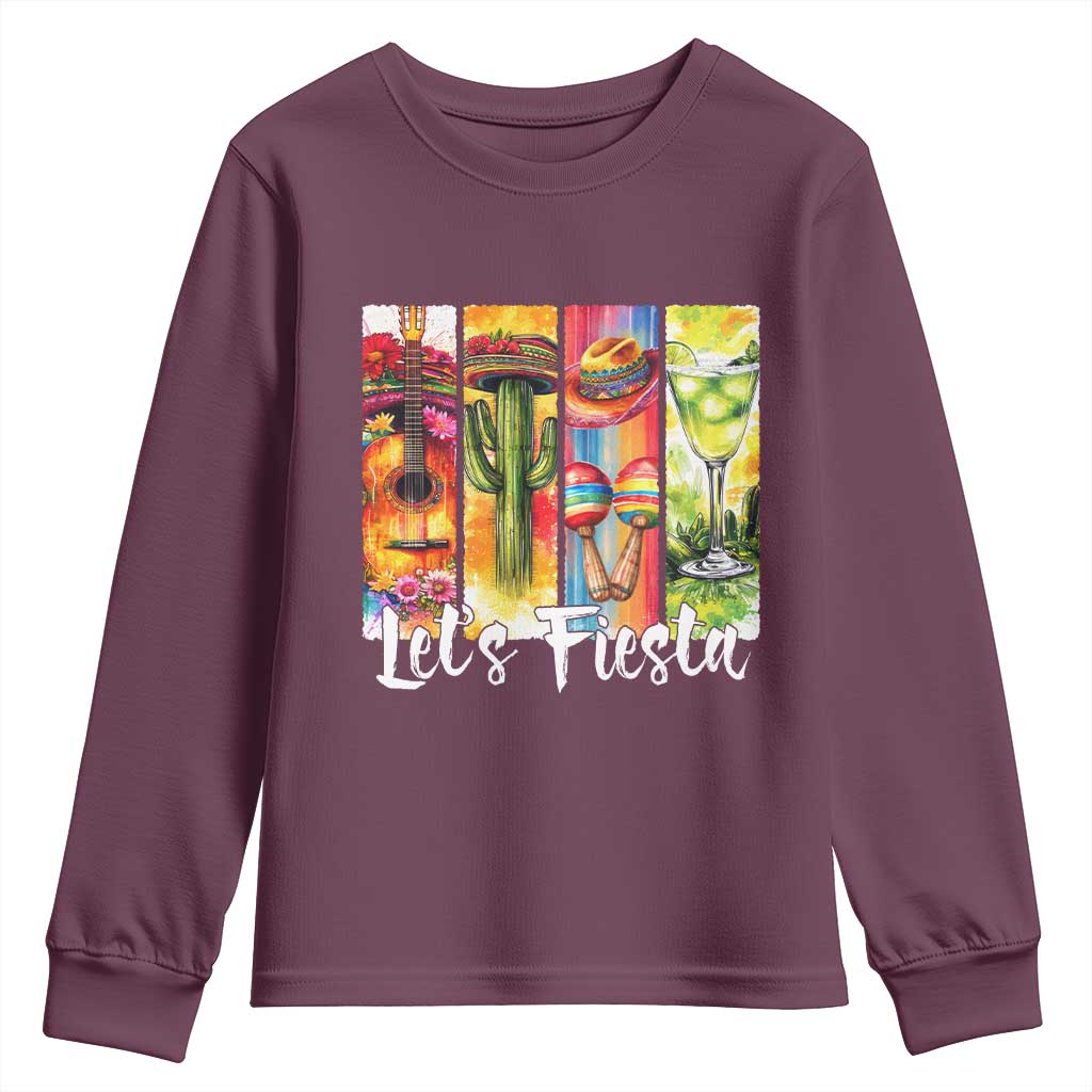 Lets Fiesta Youth Sweatshirt Funny Cinco De Mayo Party Celebration