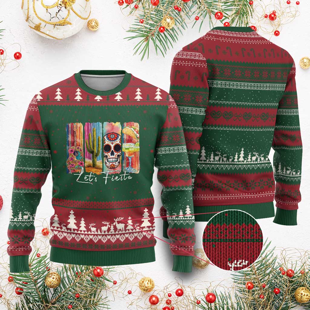 Cinco De Mayo Lets Fiest Ugly Christmas Sweater Funny Mexican Party Gift