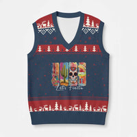 Cinco De Mayo Lets Fiest V-Neck Knit Sweater Vest Funny Mexican Party Gift
