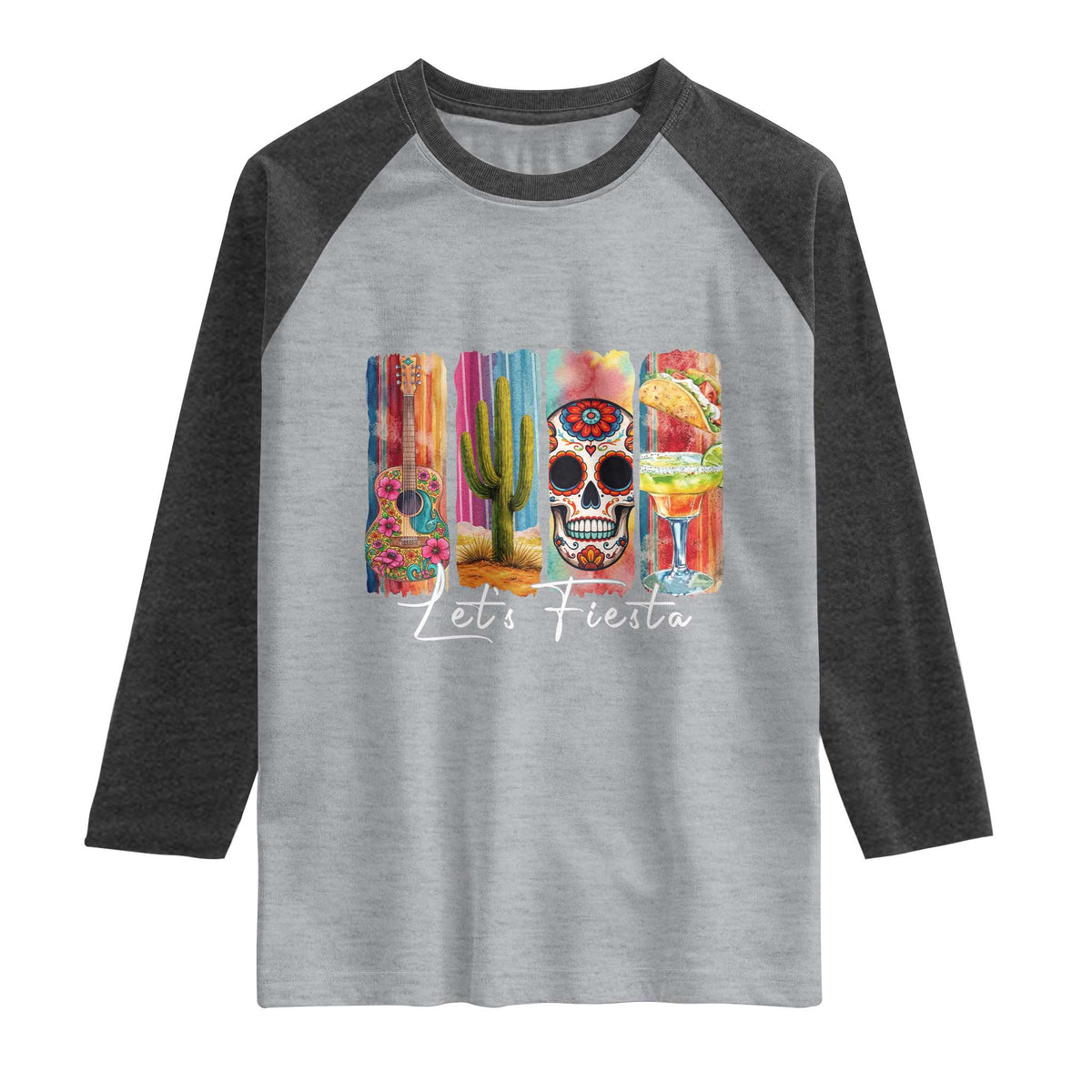 Cinco De Mayo Lets Fiest Raglan Shirt Funny Mexican Party Gift