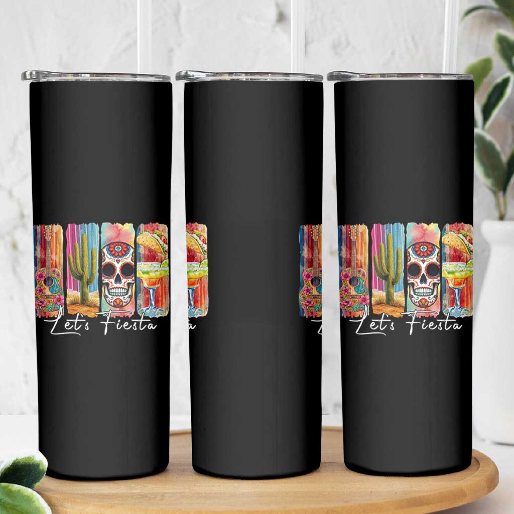 Cinco De Mayo Lets Fiest Skinny Tumbler Funny Mexican Party Gift