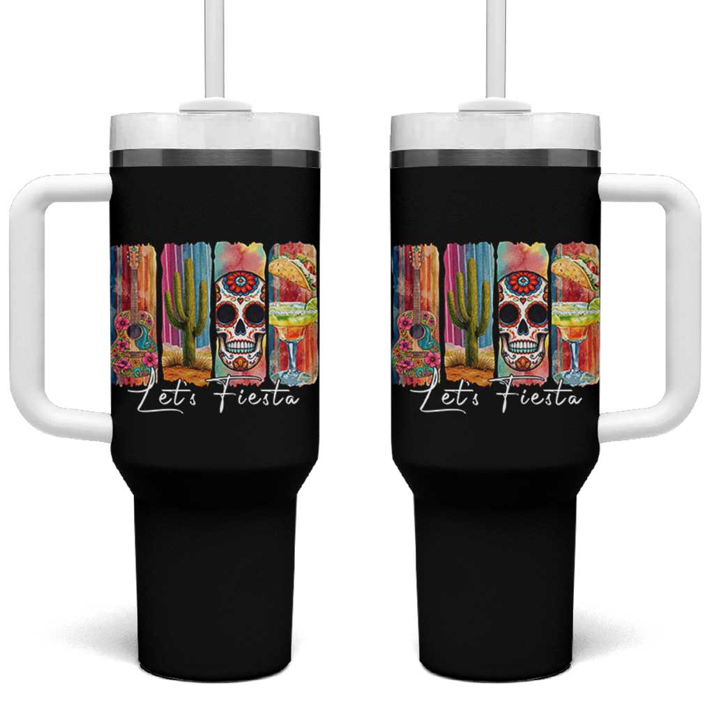 Cinco De Mayo Lets Fiest Tumbler With Handle Funny Mexican Party Gift
