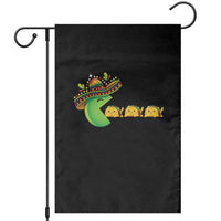 Cinco De Mayo Retro Game Garden Flag Funny Sombrero Character Chasing Taco Cat