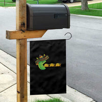 Cinco De Mayo Retro Game Garden Flag Funny Sombrero Character Chasing Taco Cat