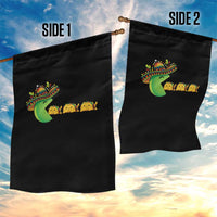 Cinco De Mayo Retro Game Garden Flag Funny Sombrero Character Chasing Taco Cat