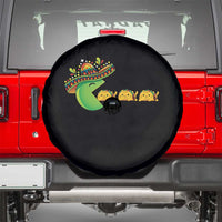 Cinco De Mayo Retro Game Spare Tire Cover Funny Sombrero Character Chasing Taco Cat