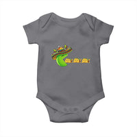 Cinco De Mayo Retro Game Baby Onesie Funny Sombrero Character Chasing Taco Cat