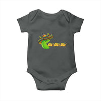 Cinco De Mayo Retro Game Baby Onesie Funny Sombrero Character Chasing Taco Cat
