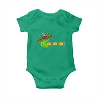 Cinco De Mayo Retro Game Baby Onesie Funny Sombrero Character Chasing Taco Cat