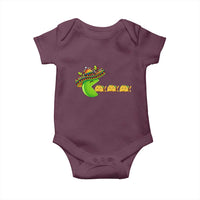 Cinco De Mayo Retro Game Baby Onesie Funny Sombrero Character Chasing Taco Cat