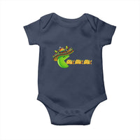 Cinco De Mayo Retro Game Baby Onesie Funny Sombrero Character Chasing Taco Cat